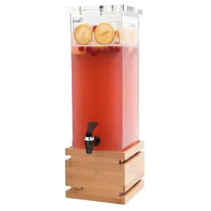 Диспенсер для сока Rosseto Beverage Ld112, 7,6л 17,1Х17,1см H59,1см, бамбук/акрил – купить в Москве по цене завода