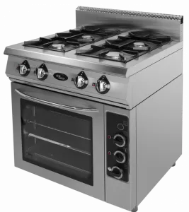 Плита газовая 4-х горелочная Grill Master Ф4ПДГ/800(э) с электрической духовкой, – купить в Москве по цене завода