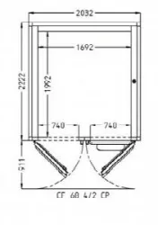 Камера расстоечная Pavailler Ev 68 4/2 Cp 60X80 2двери/4тележки – купить в Москве с доставкой Купить камера расстоечная pavailler ev 68 4/2 cp 60x80 2двери/4тележки в Москве – цена завода, доставка до двери | RuOborudovanie.ru