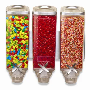 Диспенсер Rosseto Ez-Pro для сыпучих продуктов, три емкости по 3,8л, 39,4Х19,7СМ H38,1См, сталь/акри – купить в Москве по цене завода