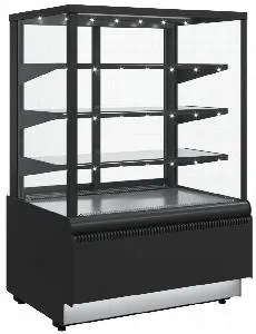 Витрина кондитерская Полюс Kc70 Vv 0,9-1 Standard Ral9005 (ВХСв-0,9Д Carboma Cube люкс) черная – купить по цене завода