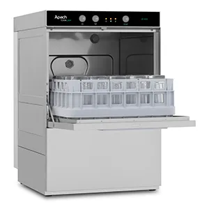 Машина стаканомоечная Apach Af400Ddp фронтальная – купить в Москве по цене завода