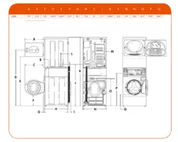 Колонна IPSO CS10 (стиральная и сушильная машина) – купить в Москве по цене завода