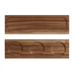 Купить блюдо деревянное 30х9см, двухстороннее, buffet wood zcawswsb1 – цена от завода, доставка до двери | RuOborudovanie.ru