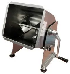 Купить фаршемешалка kocateq fme30t ручная 30 л c откидным бункером, 1 осью и подкл. к приводу g12 в Москве – цена завода, доставка до двери | RuOborudovanie.ru