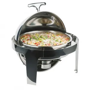 Мармит-чафиндиш Aps 12355Aps 5л S/S Elite круглый настол., с крышкой Roll-Top D45хH45см – купить в Москве по цене завода