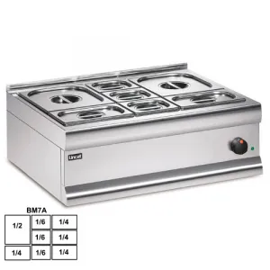 Мармит настольный 1*GN1/2 + 4*GN1/4 + 3 GN1/6 Lincat BM7AFL – купить по цене завода