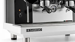 Кофемашина Sanremo Zoe Tall 2 гр. 220В автомат бело-чёрная – купить в Москве по цене завода