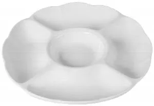 Менажница фарфор Cameo Imperial White 5-ТИ секционная D25,5См H3,4См 210-515 – купить по цене завода