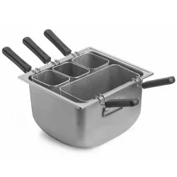 Купить кастрюля для пасты 38х35см h23,7см, с 4-мя корзинами и крышкой, серия "tender", нерж.сталь 3390q404 в Москве – цена завода, доставка до двери | RuOborudovanie.ru