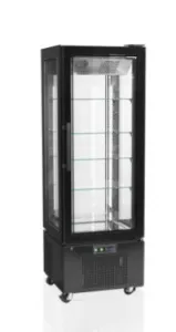 Витрина холодильная Tefcold UPD400-C Black (черный) со стеклом 364л 0,32кВт (+2...+8С) кондитерская – купить по цене завода
