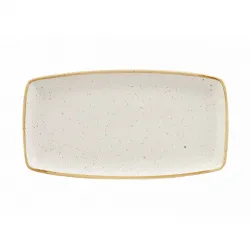 Купить блюдо сервировочное 35х18,5см, без борта, stonecast, цвет barley white swhsop141 – цена от завода, доставка до двери | RuOborudovanie.ru
