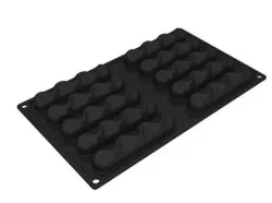 Купить форма силиконовая pavoflex для пирож. 3d "sand" 115х24мм h20мм, 38мл, 10 ячеек px3204s – цена от завода, доставка до двери | RuOborudovanie.ru