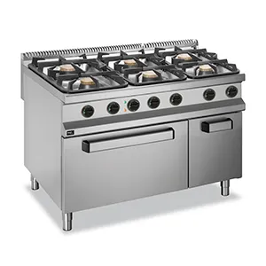 Плита 6 конфорочная 900 сер. Apach Aprg-129Fe – купить в Москве по цене завода