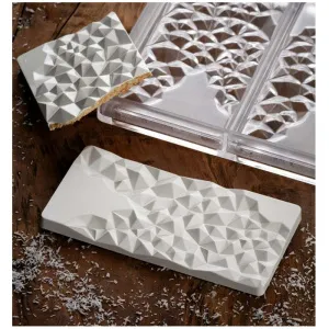 Форма для шок. "Chocolate Bar Fragment" 155Х77ММ H10Мм, 100ГР, 3 ячейки, п/к Pc5004 – купить в Москве по цене завода