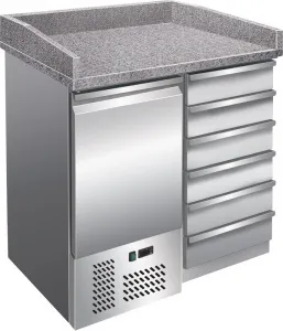 Стол для пиццы Koreco SPZ4001 (+2/+8) столеш.гранит 300л, 1дверь, 995х700х1020 – купить в Москве по цене завода