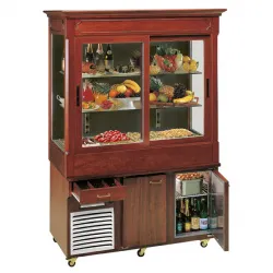 Купить витрина холодильная напольная, с 2 полками, с подсветкой tecfrigo buffet 4 stock в Москве – цена завода, доставка до двери | RuOborudovanie.ru