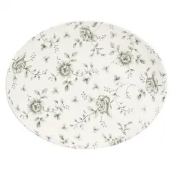 Блюдо овальное 31,7Х25,5СМ, без борта, Vintage Prints, цвет Grey Rose Chintz Rcgop121 – купить в RuOborudovanie.ru с доставкой до двери Купить блюдо овальное 31,7х25,5см, без борта, vintage prints, цвет grey rose chintz rcgop121 – цена от завода, доставка до двери | RuOborudovanie.ru