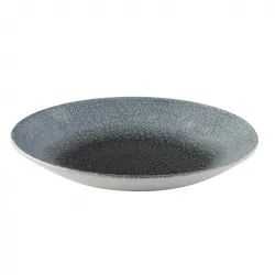 Купить тарелка глубокая 28,1см h3,7см, без борта, цвет raku duo topaz-quartz, studio prints rdtqpd271 – цена от завода, доставка до двери | RuOborudovanie.ru