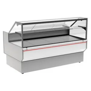 Витрина холодильная Полюс GC95 SM 1,5-1 (ВХС-1,5 Carboma GC95) (0011-9003 боковины серые, декор белы – купить в Москве по цене завода