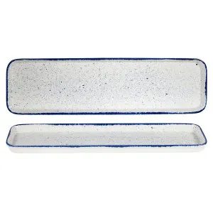 Блюдо сервировочное Gn 2/4 53Х15СМ H2,5См 1,4Л, Stonecast Hints, цвет Indigo Blue Shbislbd1 – купить по цене завода