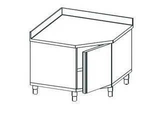 Стол угловой закрытый Apach Chef Line Lwt710Sh2Hdu – купить в Москве по цене завода
