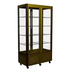 Купить витрина кондитерская полюс d4 vm 800-1 (0109-0102 коричн-золот) холодильный (r800c сarboma люкс) 2 дв,решетки – цена от завода, доставка до двери | RuOborudovanie.ru