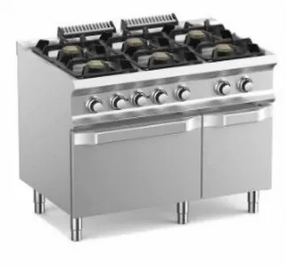 Плита газовая 6 конфорочная 700 серии Apach Chef Line SLRRG127OSIK – купить в Москве по цене завода