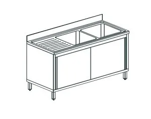 Ванна моечная Apach Chef Line L2S186-54Lwsd – купить по цене завода