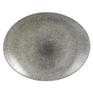 Блюдо овальное 27Х22,9СМ, без борта, цвет Raku Quartz Black, Studio Prints Rkbqop581 – купить по цене завода