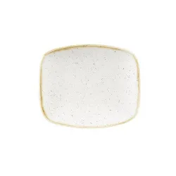 Купить блюдо прямоугольное chefs 15,4х12,6см, без борта, stonecast, цвет barley white swhsobl11 – цена от завода, доставка до двери | RuOborudovanie.ru