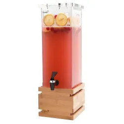 Купить диспенсер для сока rosseto beverage ld112, 7,6л 17,1х17,1см h59,1см, бамбук/акрил в Москве – цена завода, доставка до двери | RuOborudovanie.ru