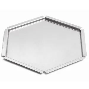 Поднос сервировочный Honeycomb Medium D40,6См H5,1См, шестиугольный, нерж.сталь Sm120 – купить в Москве по цене завода
