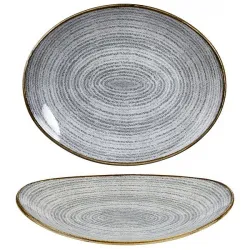 Блюдо овальное 27Х22,9СМ, без борта, цвет Stone Grey, Studio Prints Spsgop581 – купить в RuOborudovanie.ru с доставкой до двери Купить блюдо овальное 27х22,9см, без борта, цвет stone grey, studio prints spsgop581 – цена от завода, доставка до двери | RuOborudovanie.ru