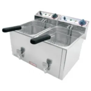 Фритюрница Beckers FR 8+8 на 16л, 6.6кВт, настольная, 400х520х350мм – купить в Москве по цене завода