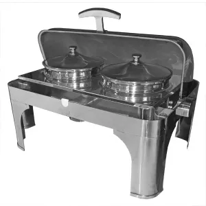 Мармит-чафиндиш Starfood Zc202 S|S 1-х блюд настольный с крышкой Roll Top – купить в Москве по цене завода