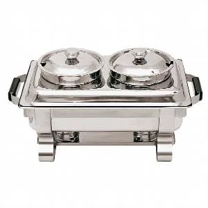 Чафинг-диш Paderno 41694A02 для супа с двумя емкостями – купить в Москве по цене завода