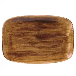 Купить блюдо прямоугольное chefs 35,5х24,5см, без борта, stonecast patina, цвет vintage copper pavcxp141 – цена от завода, доставка до двери | RuOborudovanie.ru