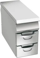 Купить стенд закрытый шириной 40 см с 4 ящиками для gn1/1*100 мм, линия omega angelo po 04wpn4c в Москве – цена завода, доставка до двери | RuOborudovanie.ru