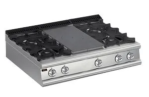 Плита газовая Apach Chef Line Lrstg129R4 со сплошной поверхностью 900 серии – купить в Москве по цене завода