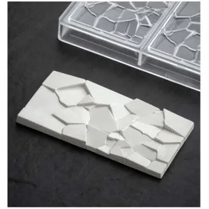 Форма для шок. "Chocolate Bar Crush" 155Х77ММ H10Мм, 100ГР, 3 ячейки, п/к Pc5002 – купить в Москве по цене завода