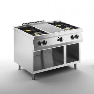 Плита со сплошной поверхностью газовая 700 серии Apach Chef Line Slrstg127R4Cs – купить по цене завода