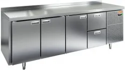 Купить стол охлаждаемый hicold gn 1112/bt (-10-18), 3 двери, 2 ящ, 2280х700х850 – цена от завода, доставка до двери | RuOborudovanie.ru