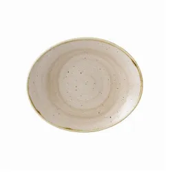 Купить блюдо овальное 19,2см, без борта, stonecast, цвет nutmeg cream snmsop71 – цена от завода, доставка до двери | RuOborudovanie.ru