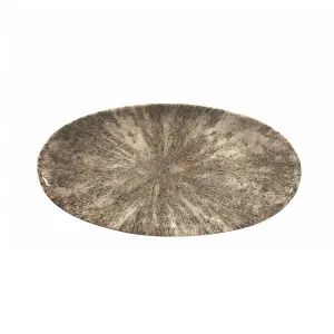 Блюдо овальное Chefs 34,7Х17,3СМ, без борта, цвет Stone Zircon Brown, Studio Prints Stzbov351 – купить по цене завода