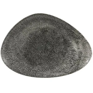 Блюдо треугольное Chefs 35,6Х25СМ, без борта, цвет Raku Quartz Black, Studio Prints Rkbqtc361 – купить по цене завода
