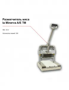 Размягчитель мяса la Minerva A/E TM – купить в Москве по цене завода