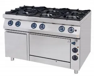 Плита 6 конфорочная Kogast Ks-T67/1K-O 55846 газ 700 серии – купить в Москве по цене завода