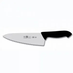 Нож поварской "ШЕФ" 20СМ с волнистой кромкой, черный Horeca Prime 28100.Hr60000.200 – купить в Москве по цене завода