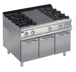 Плита газовая Apach Chef Line Lrstg129R4Cs со сплошной поверхностью 900 серии – купить в Москве по цене завода